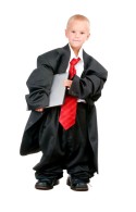 Image result for kid in adult suit